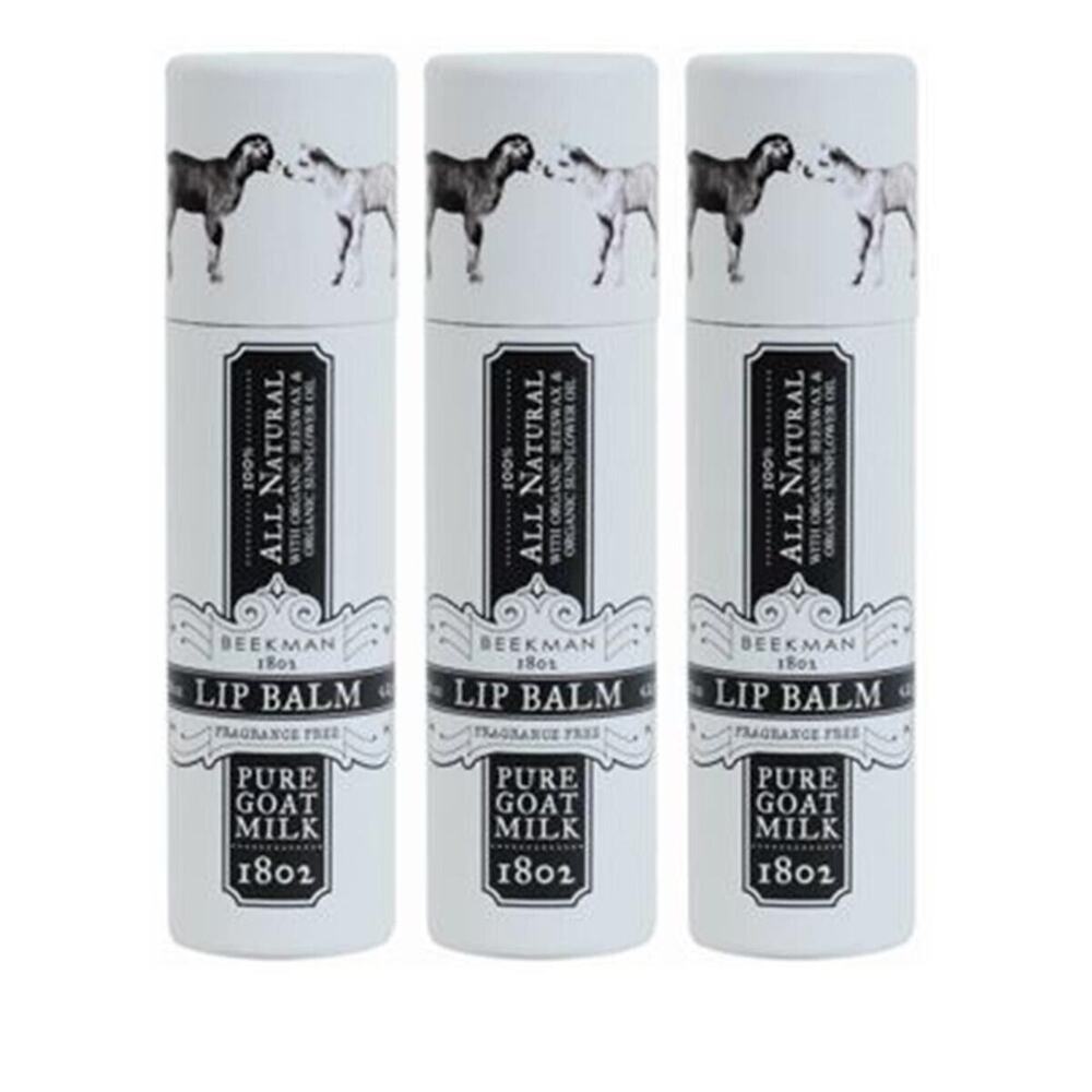 Beekman 1802 Pure Goat Milk Lip Balm Trio